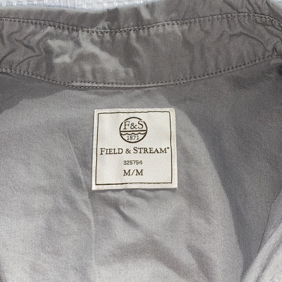 Field & Streams Grey Button Down Short Sleeved Shirt - Picture 8 of 12